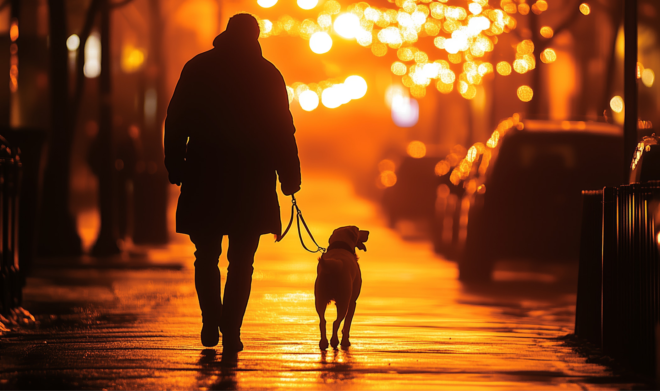 Passeggiate di sera con il cane? Consigli per affrontare il “buio”