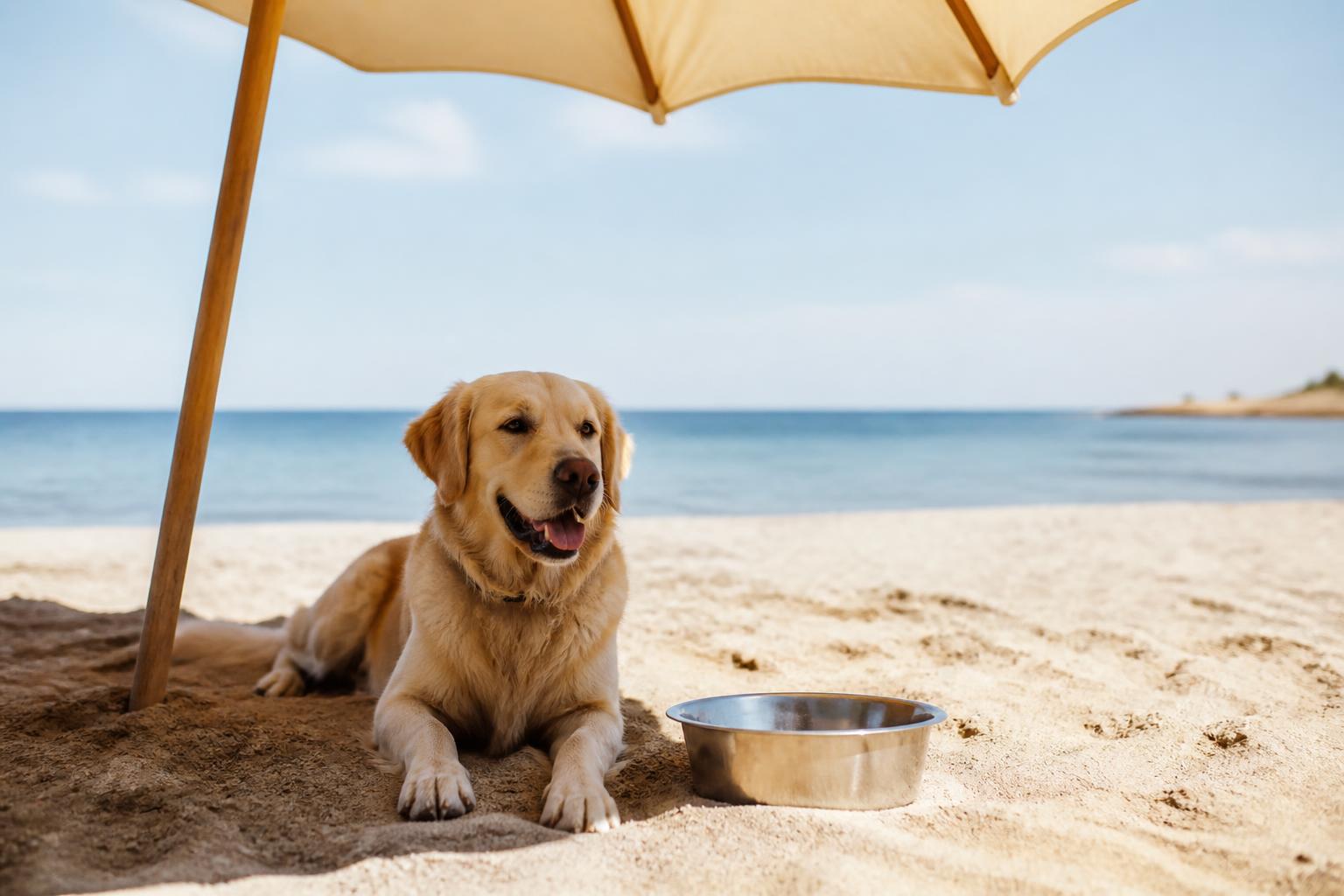 Cane in spiaggia: ombra, acqua e accortezze per una giornata senza rischi
