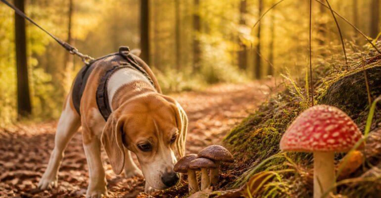 Funghi tossici e cane, cosa sapere prima delle passeggiate nei boschi