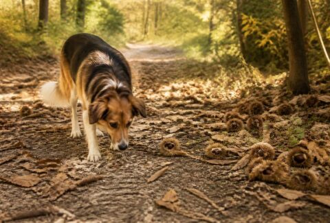 Ricci di castagne e cane, il pericolo nascosto nei boschi